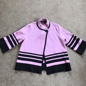 Laura Pink Grey Sweater